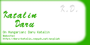 katalin daru business card